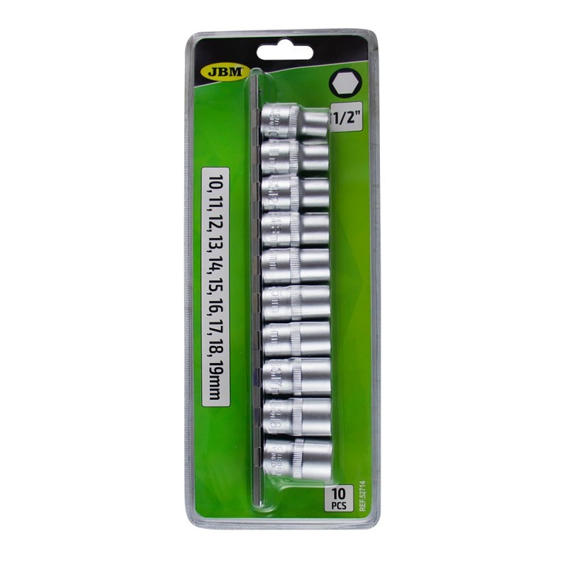 JBM set od 10 kom profi nasadnih ključeva 6-kutni 1/2"