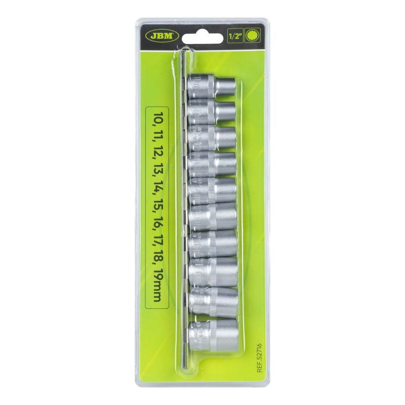 JBM set od 10 kom profi nasadnih ključeva 12-kutni 1/2"