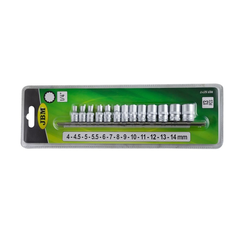 JBM set od 13 kom profi nasadnih ključeva 12-kutni 1/4"
