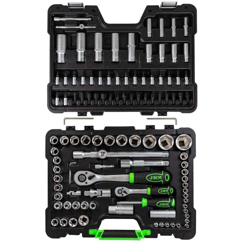 JBM set od 108 kom profi alata s nasadnim ključevima 1/4" i 1/2"