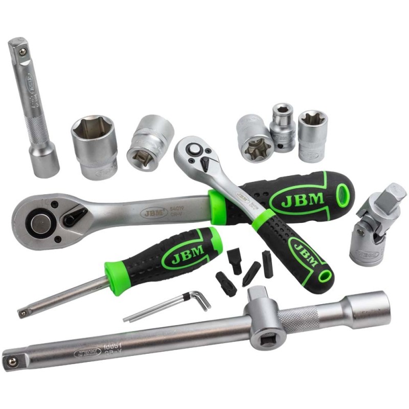 JBM set od 108 kom profi alata s nasadnim ključevima 1/4" i 1/2"
