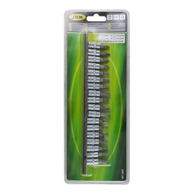 JBM set od 18 kom profi nasadnih bitova 1/4"