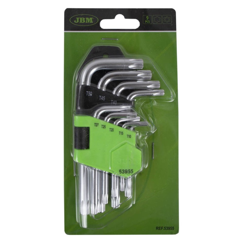 JBM set od 9 kom profi alata - kratki torx ključevi T10-50