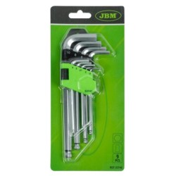 JBM set od 9 kom profi alata - dugi imbus ključevi s kuglicom 1.5-10 mm