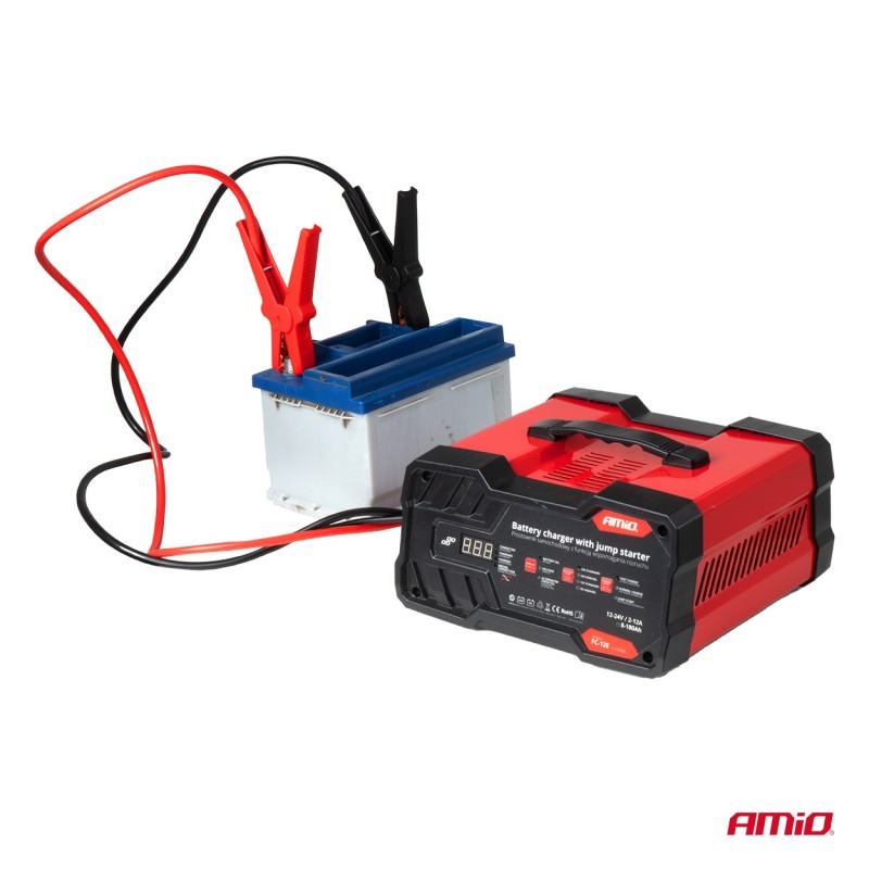 Punjač za akumulatore 12A 12/24V s jump starterom (12V BOOST / Start 75 A)