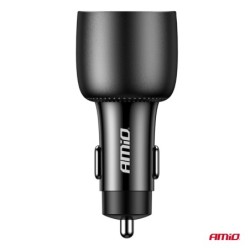 Auto punjač 2x USB C + USB A 12/24V 100W (PD+QC)