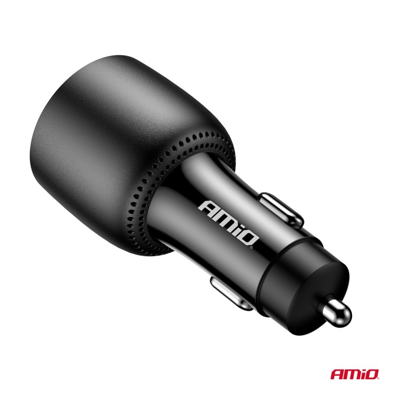 Auto punjač 2x USB C + USB A 12/24V 100W (PD+QC)