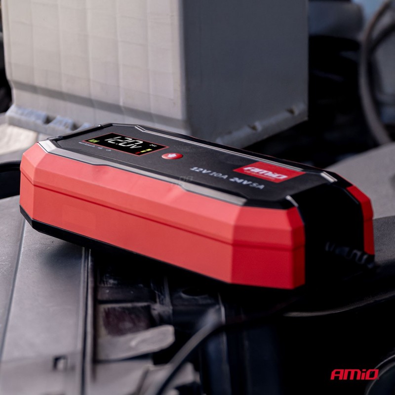 Profi digitalni punjač baterija AGM GEL STD LiFePo4 MAX 10A 12/24V AMiO PRO
