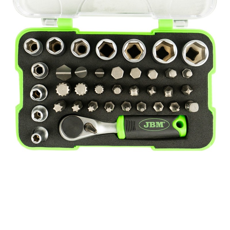 JBM profi alat - mini set nasadnih ključeva i bitova s mini račnom 1/4"