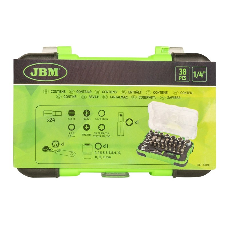 JBM profi alat - mini set nasadnih ključeva i bitova s mini račnom 1/4"