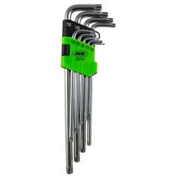 JBM profi alat - set od 9 ekstra dugih Torx ključeva (T10 – T50)