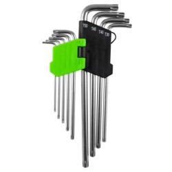 JBM profi alat - set od 9 ekstra dugih Torx ključeva (T10 – T50)