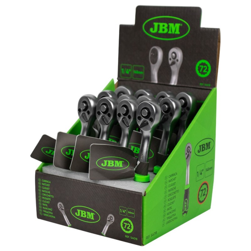 JBM profi alat  - račna 1/4" s 72 zuba, 144 mm (pocinčana)