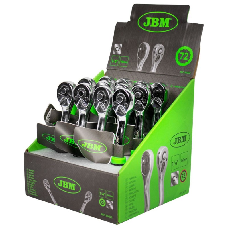 JBM profi alat  - račna 1/4" s 72 zuba, 145 mm (kromirana)