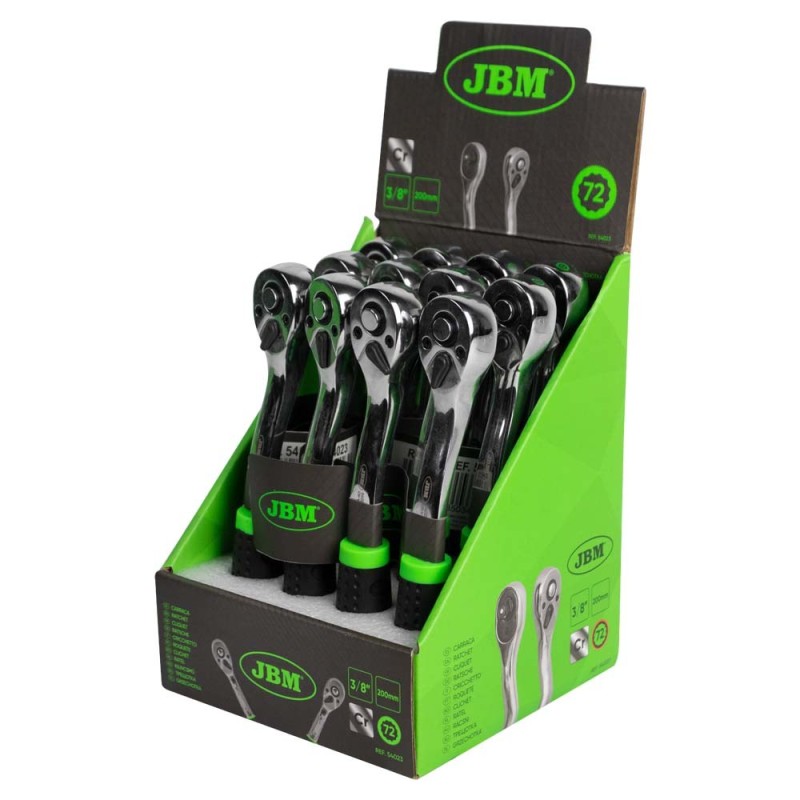 JBM profi alat  - račna 3/8" s 72 zuba, 200 mm (kromirana)