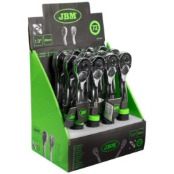 JBM profi alat  - račna 1/2" s 72 zuba, 255 mm (kromirana)