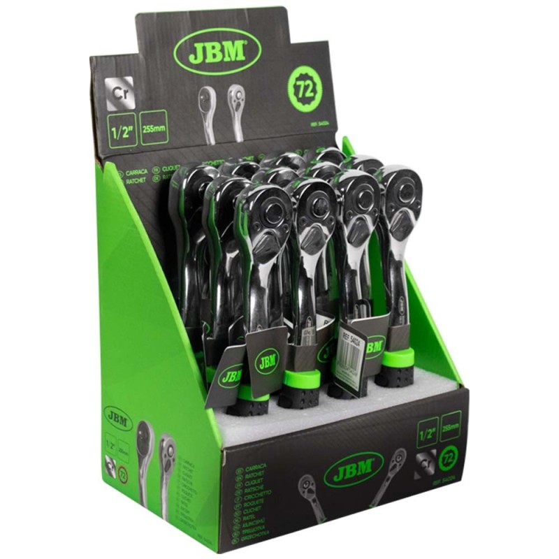JBM profi alat  - račna 1/2" s 72 zuba, 255 mm (kromirana)