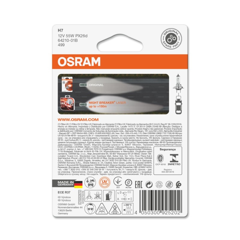 AUTO ŽARULJA OSRAM 12V - H7 original (PX26d)