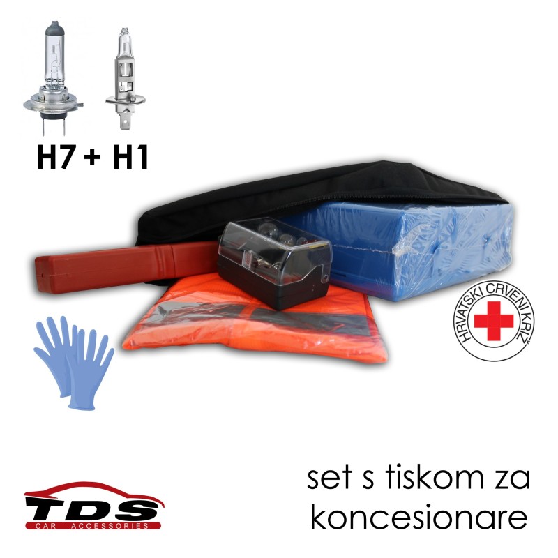 SET OBAVEZNE OPREME H7 + H1 s tiskom i rukavicama